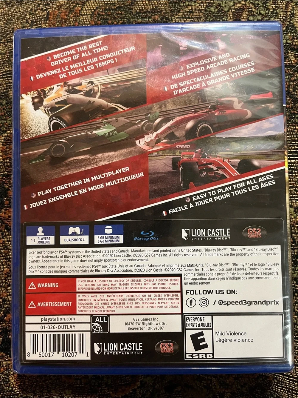 PS4 Speed 3 Grand Prix - Red Racing Car Edition Brand New
